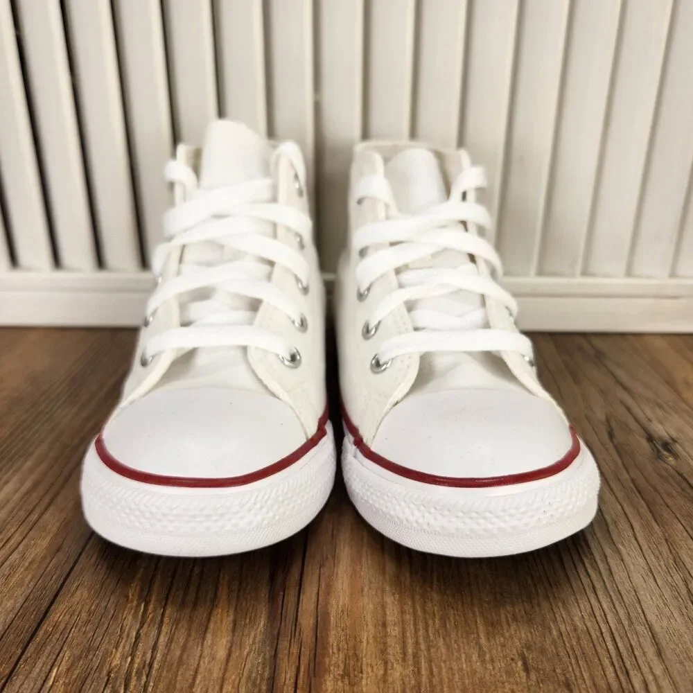 Converse Chuck Taylor All Star Hi Infant Size 9 Optical White Canvas Shoes 7J25